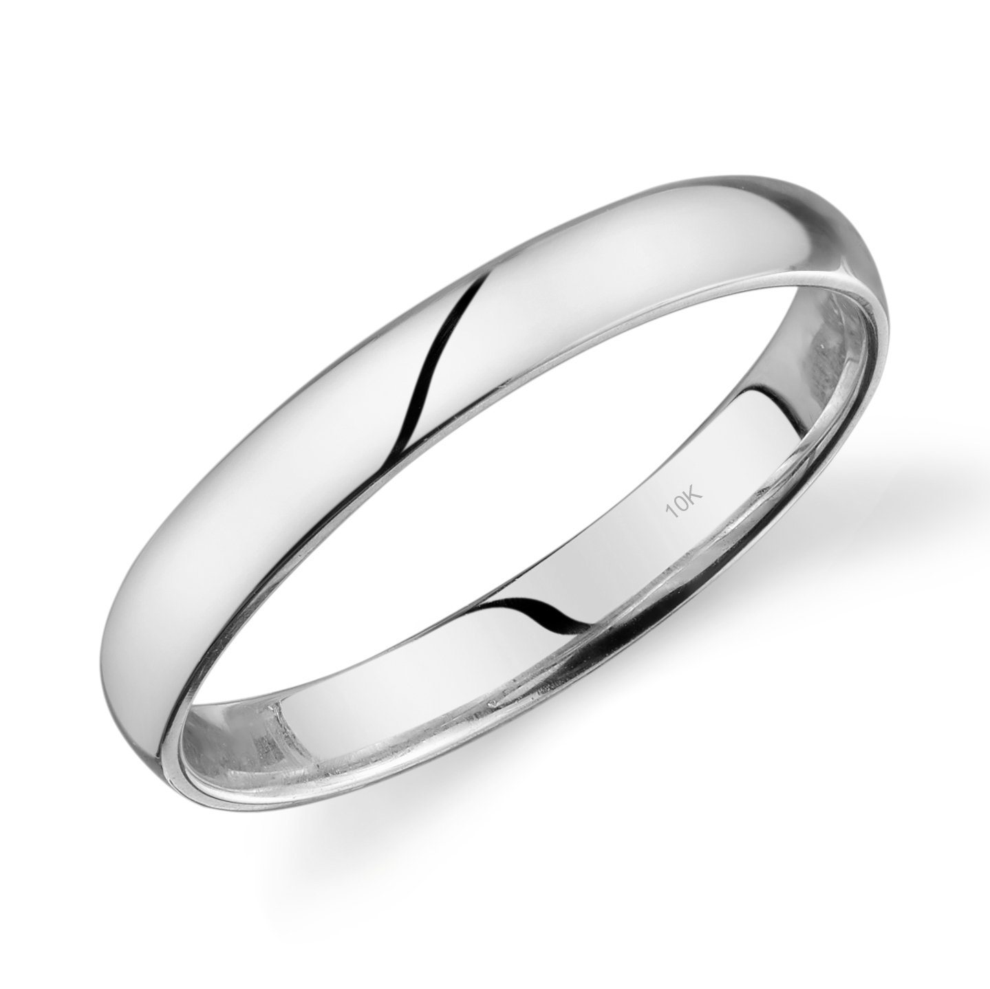 Tesori & Co 10k Light Comfort Fit Wedding Band