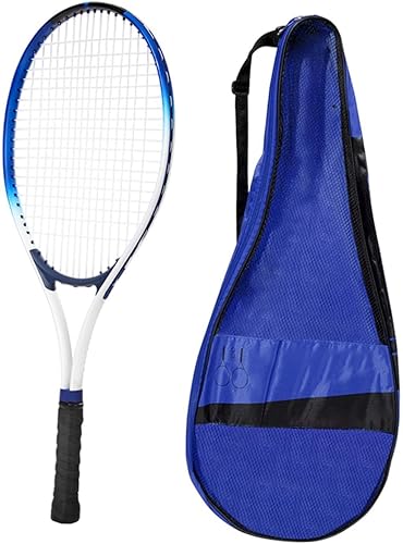 Raqueta de tenis para entrenamiento interior y exterior, mango resistente a los golpes con bolsa para parque, jardín, adultos, estudiantes, ejercicio