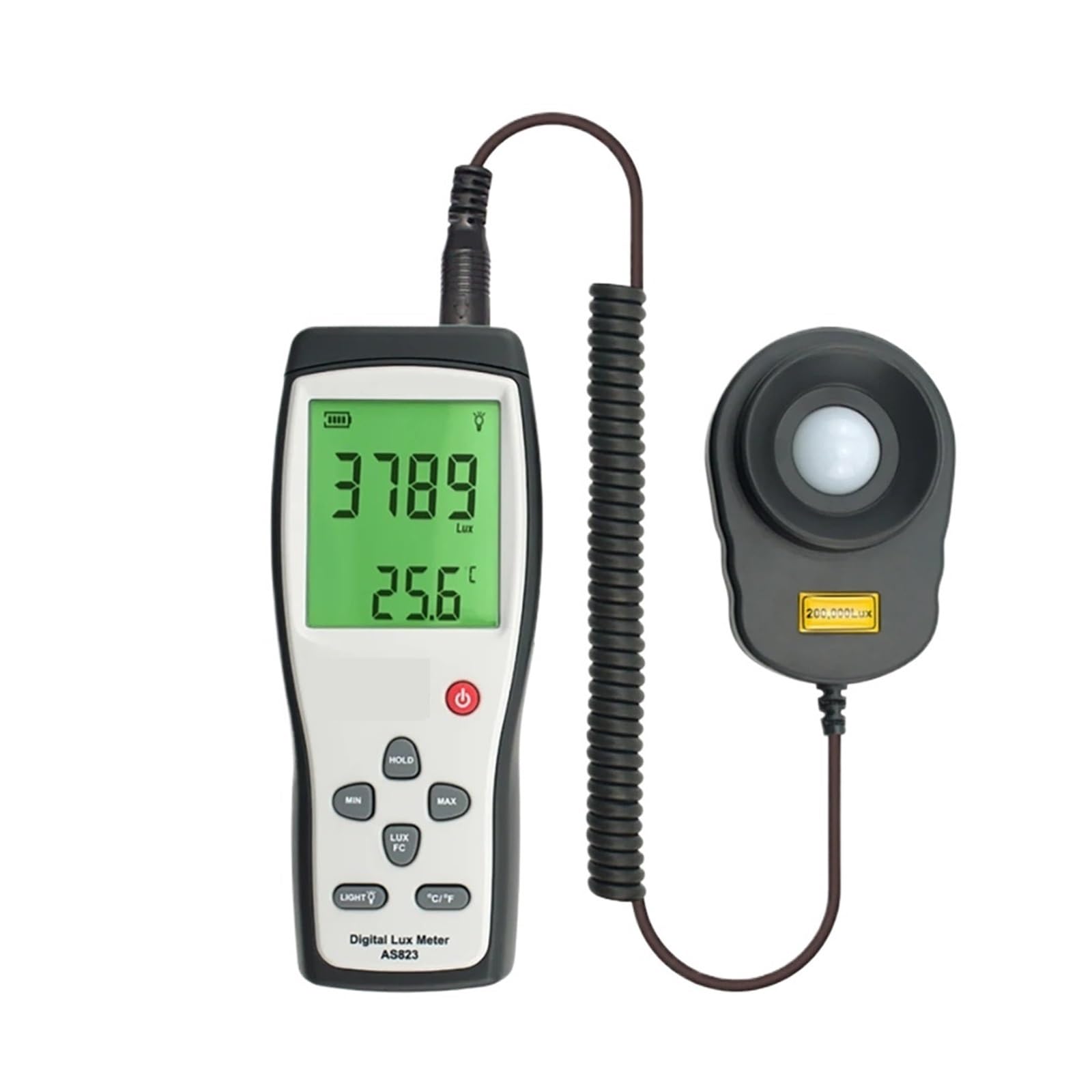 Gqnblvhzupdm One Color Uvb Meter Digital Handheld Light Lux Meter Illuminance 200,000 Lux/Fc Luminometer Photometer Lighting Tester Luxmeter