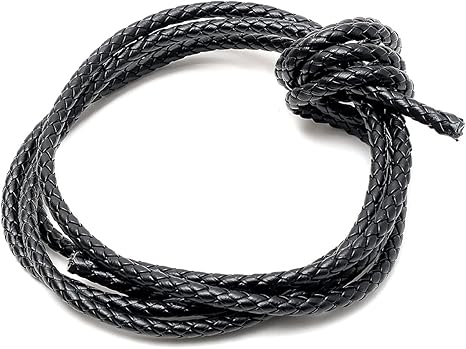 Amazon 革紐 革ひも レザーコード 幅６mm 長さ２ ３m フェイクレザー ネックレス ブレスレット アンクレット の 手芸 ハンドメイド に ラウンドコード ブラック N M Japan アクセサリー用紐 糸 通販