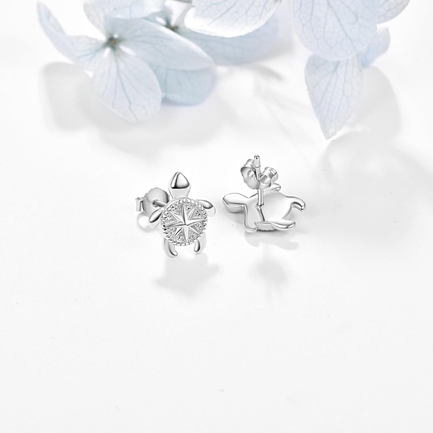 KINGWHYTE Animal Stud Earrings 925 Sterling Silver Axolotl Sloth Elephant Dinosaur Monkey Earring Hypoallergenic Jewelry Birthday Gifts for Women Mom Daughter Animal Lovers - Image 3