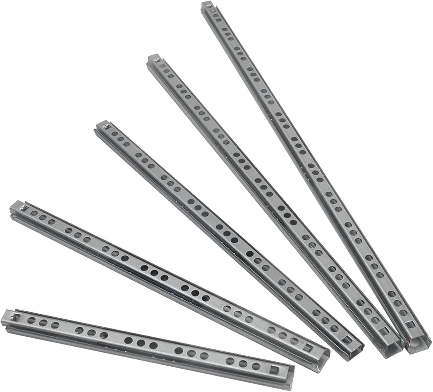 Drawer Runners Slides1 Pair Slides 182mm-406mm Heavy Duty Ball Bearing Telescopic Rail Slide(8inches (182mm))