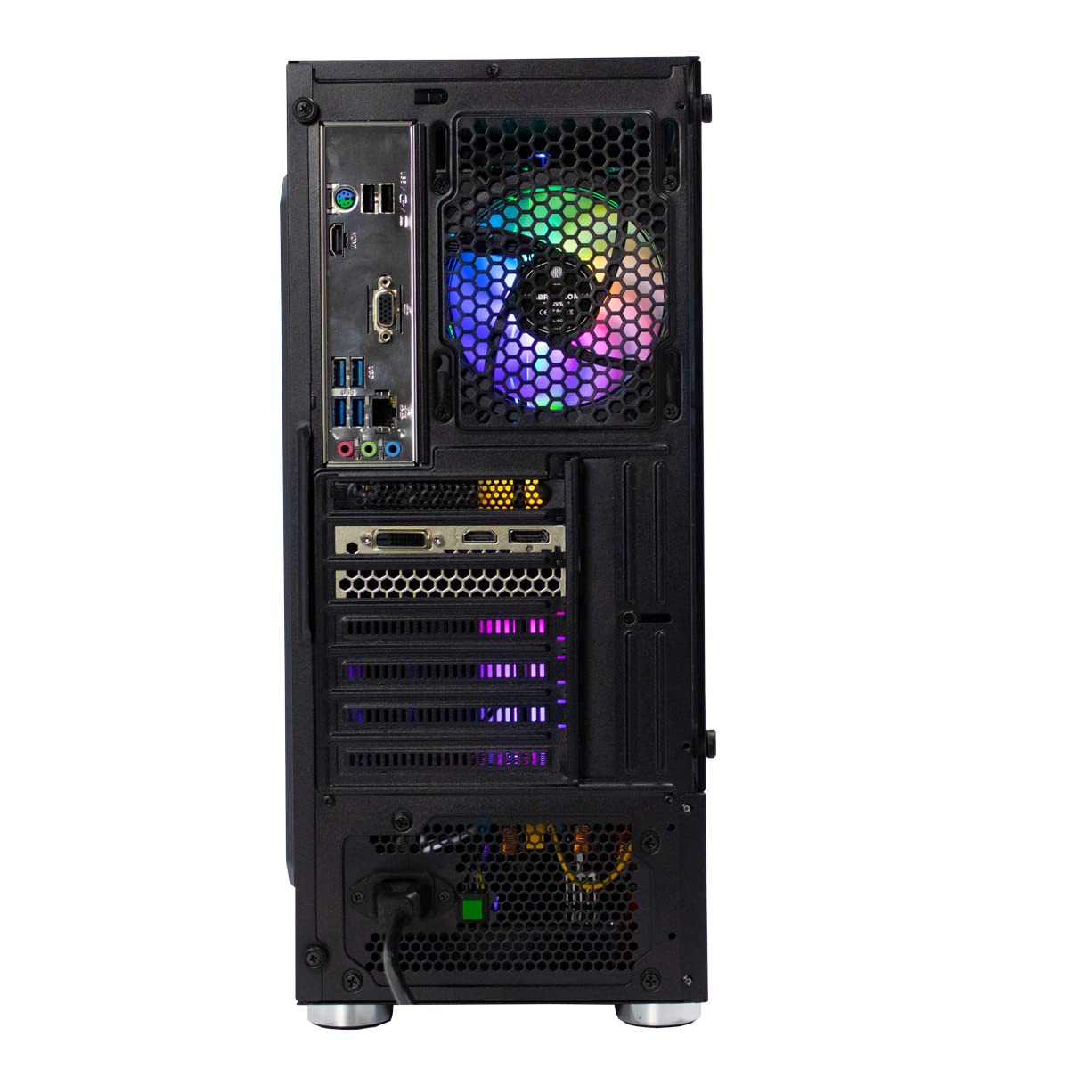 Komputer gamingowy Ryzen 5 5700G • Radeon RX 6500XT (4 GB) karta graficzna • 16 GB RAM DDR4 3200 MHz • 512 GB m.2 • Windows 11 Pro • Wi-Fi 300 Mbit/s • komputer dla graczy z 3-letnią