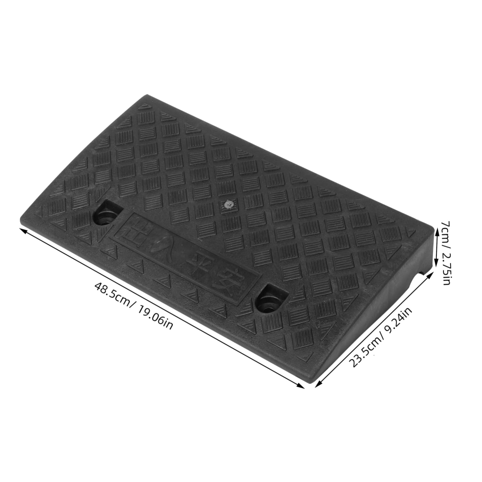 VALICLUD Pedana per Entrata Nera in Plastica e Gomma, Portatile e Antiscivolo, per Gradini e Accesso Auto