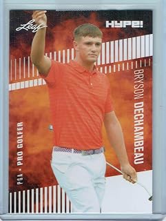 Mint Bryson Dechambeau 2021 Leaf HYPE #64a Only 5000 Made Rare Rookie Card