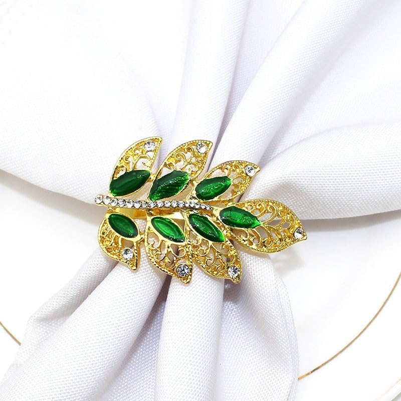 リーフナプキンリング クリエイティブ2つ葉ナプキンリング ホテル