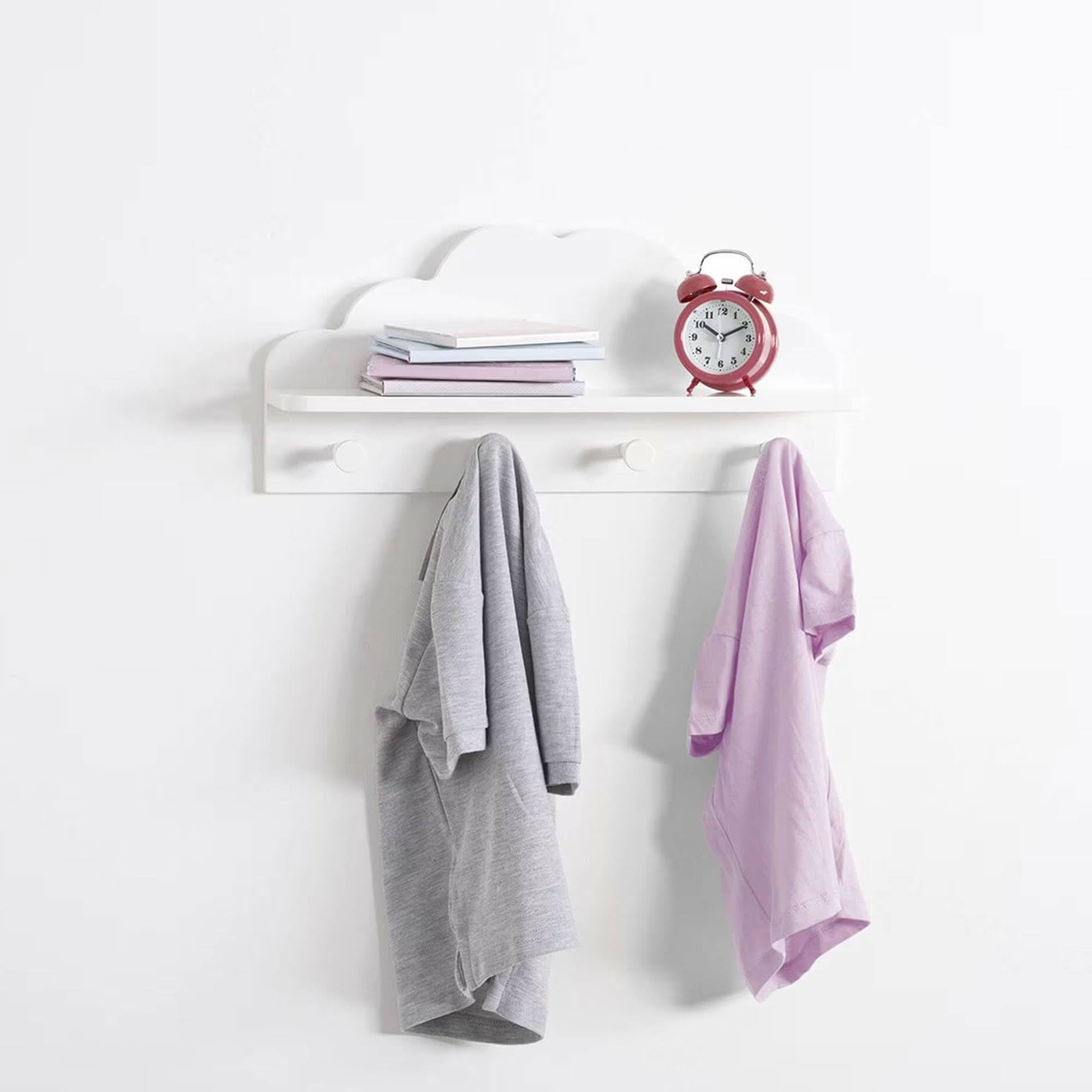 WELL HOME MOBILIARIO & DECORACIÓN Perchero infantil "nube" blanca