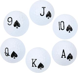 Swinging Practice Balls, Elastic 2 Layer Resin Distance Plus Balls, with Poker Number for Practice Game