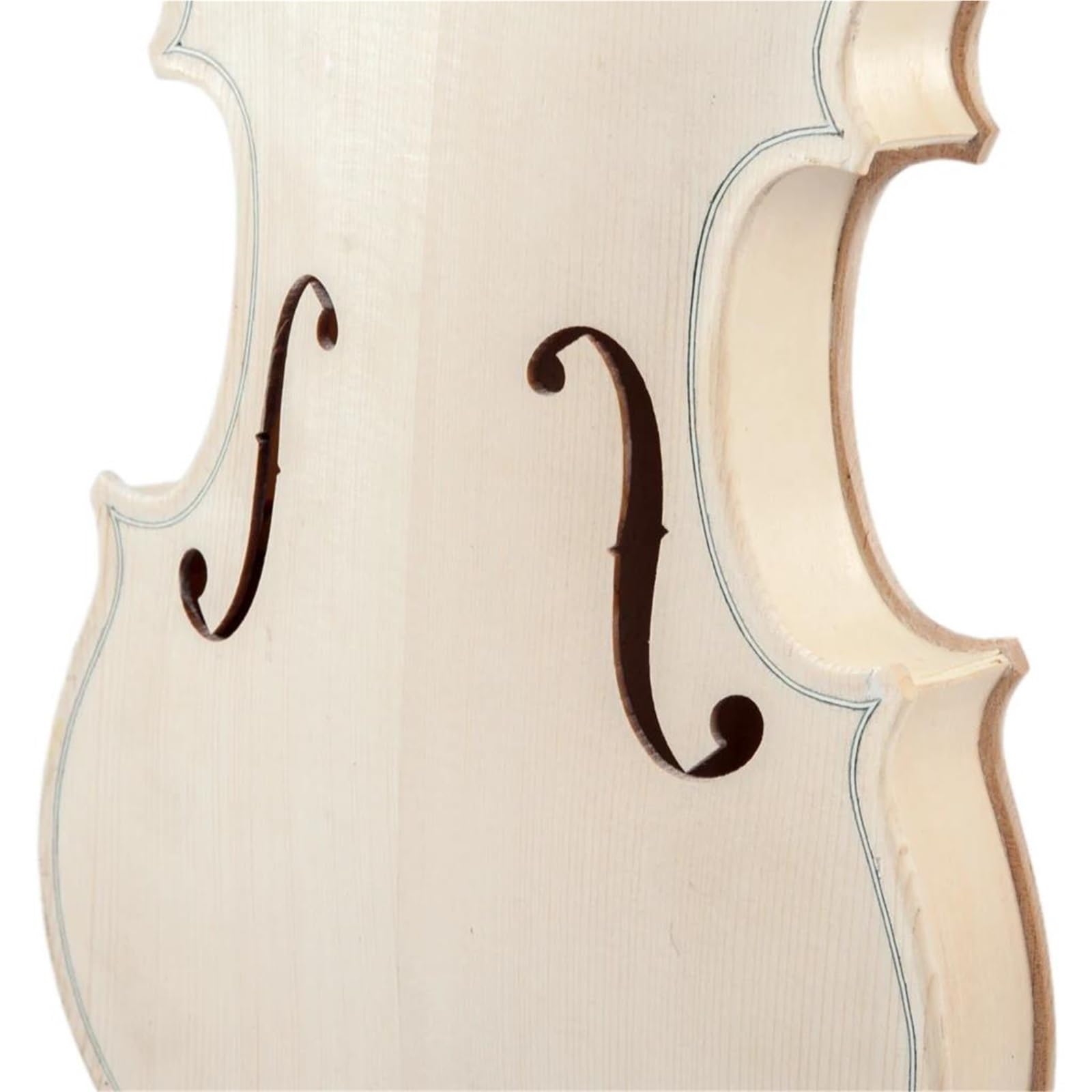 Violino Kit Fai Da Te Per Violino Acustico In Legno Massello Naturale | Include manico e cordiera in lega di alluminio(1/8)
