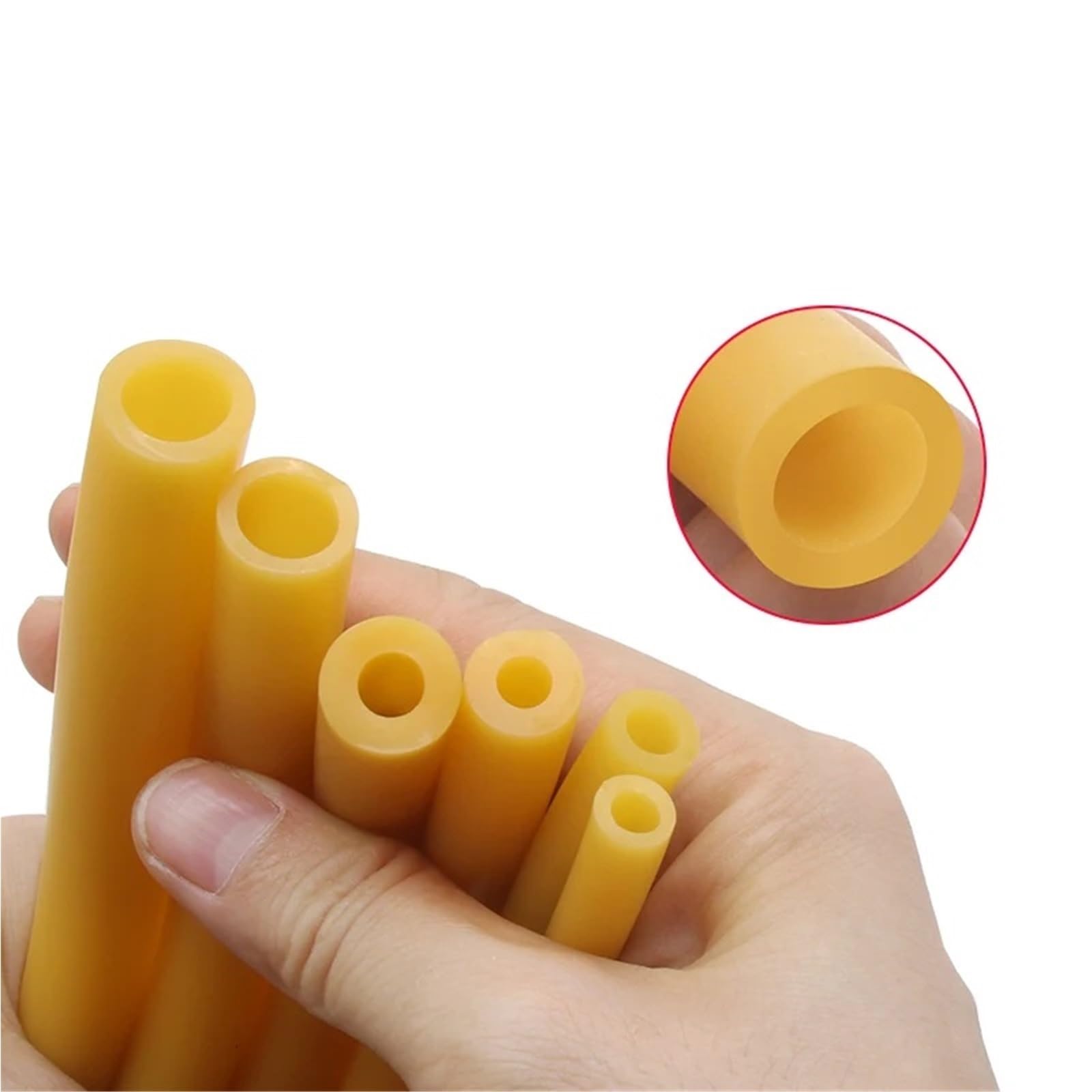 Manguera De Caucho De Alta Elasticidad Con Tubo De Látex Natural(3 meters,ID 14mm x OD 18mm)