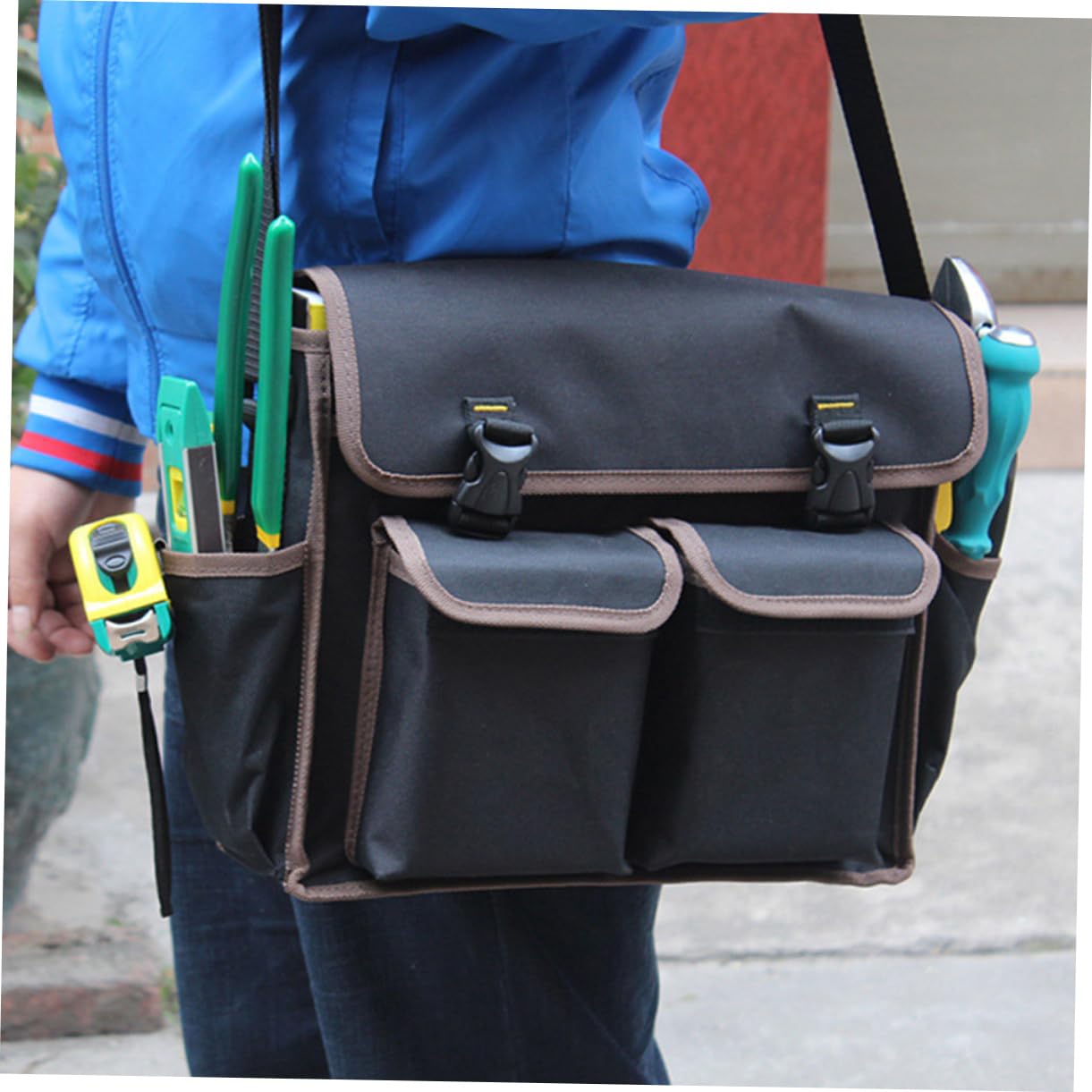 Bolsa de Herramientas de Lona para Electricistas Negra
