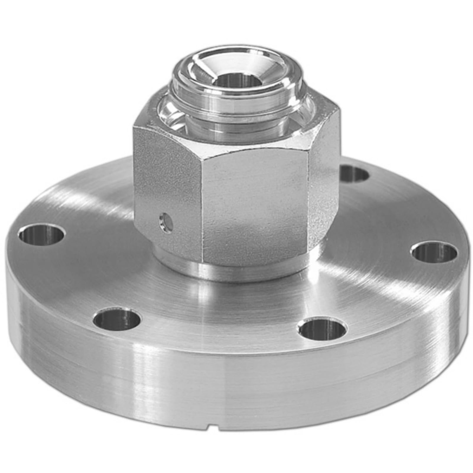 Adaptador de brida de vacío VCR hembra a KF16 de acero inoxidable - Acoplador de conector de alto vacío, 1 pulgada(CF35 0.5 Inch)
