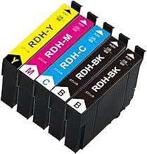 Epson PX-048A Ink PX-049A Ink RDH-4CL Ink Cartridge + RDH-BK-L Black 1 Piece (Total of 5 Pcs) Epson Compatible Recorder Ink "Compatible Ink / Large Capacity/ IC Chip Installed/ Remaining