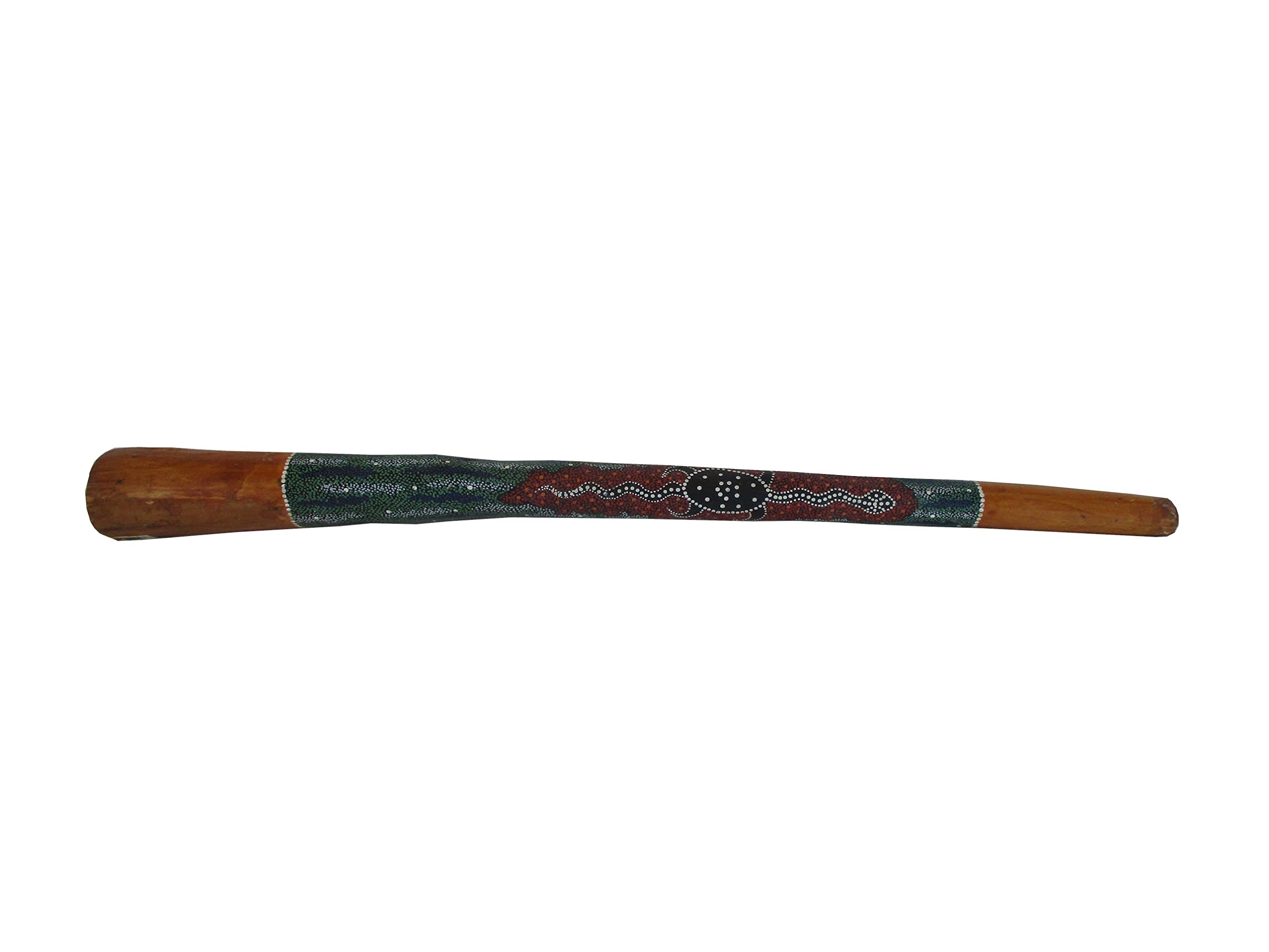 Fantasie d'Oriente Didgeridoo, Strumento Aborigeni Australiani NON SINTETICO BAMBU, Legno, 130 cm x 11 cm