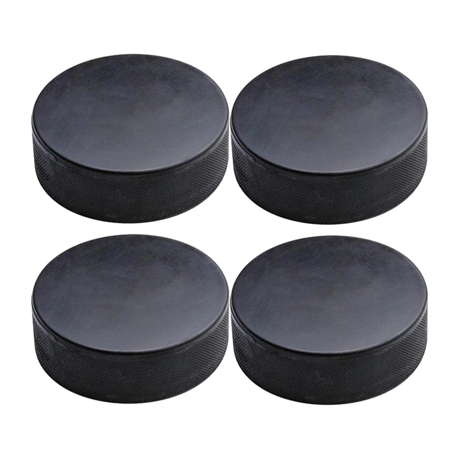 Dischi Da Hockey Su Ghiaccio - 4 X Regolamento Ufficiale Gioco Di Formazione Con Rulli Di 3 Pollici Di Diametro E 1 Pollici Di Spessore | Attrezzature Sportive Indoor Durevole Per Uomini E Donne