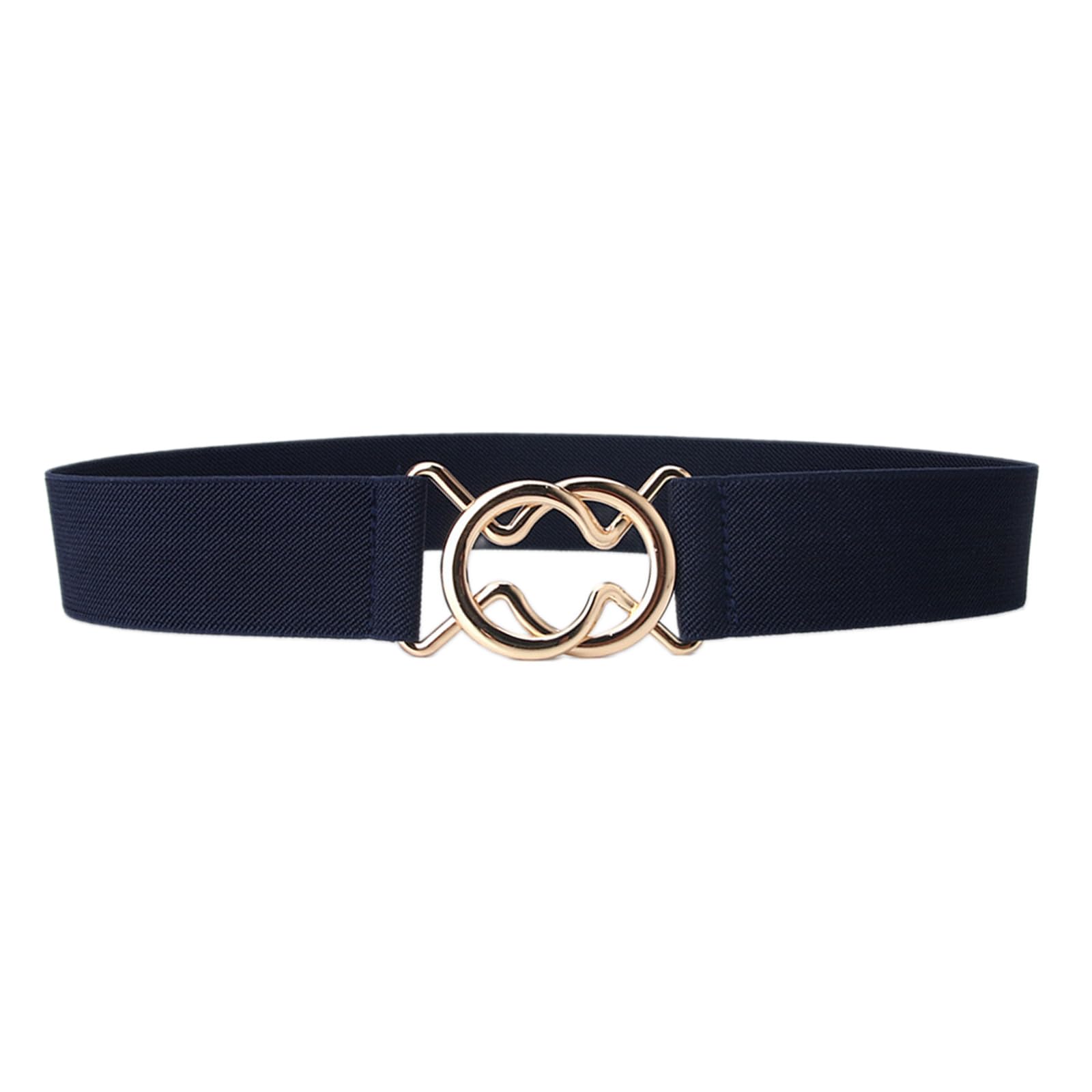MICFENY Stretchable Metal Hook Buckles Waistband Women Waist Cincher Elastic Waist Belt For Women Daily Outfit