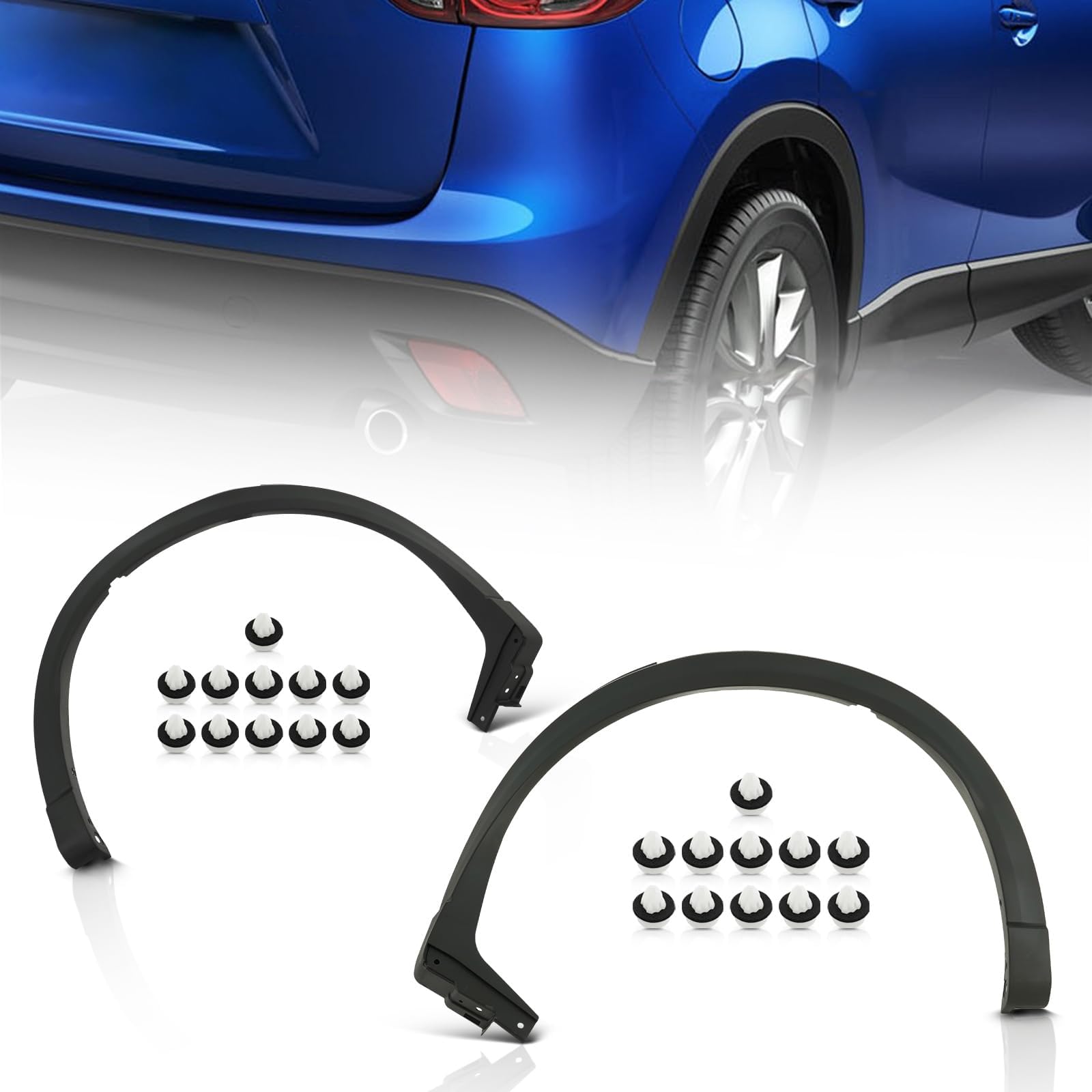 KARPAL Pair Rear Fender Flare Left & Right Side Wheel Arch Molding