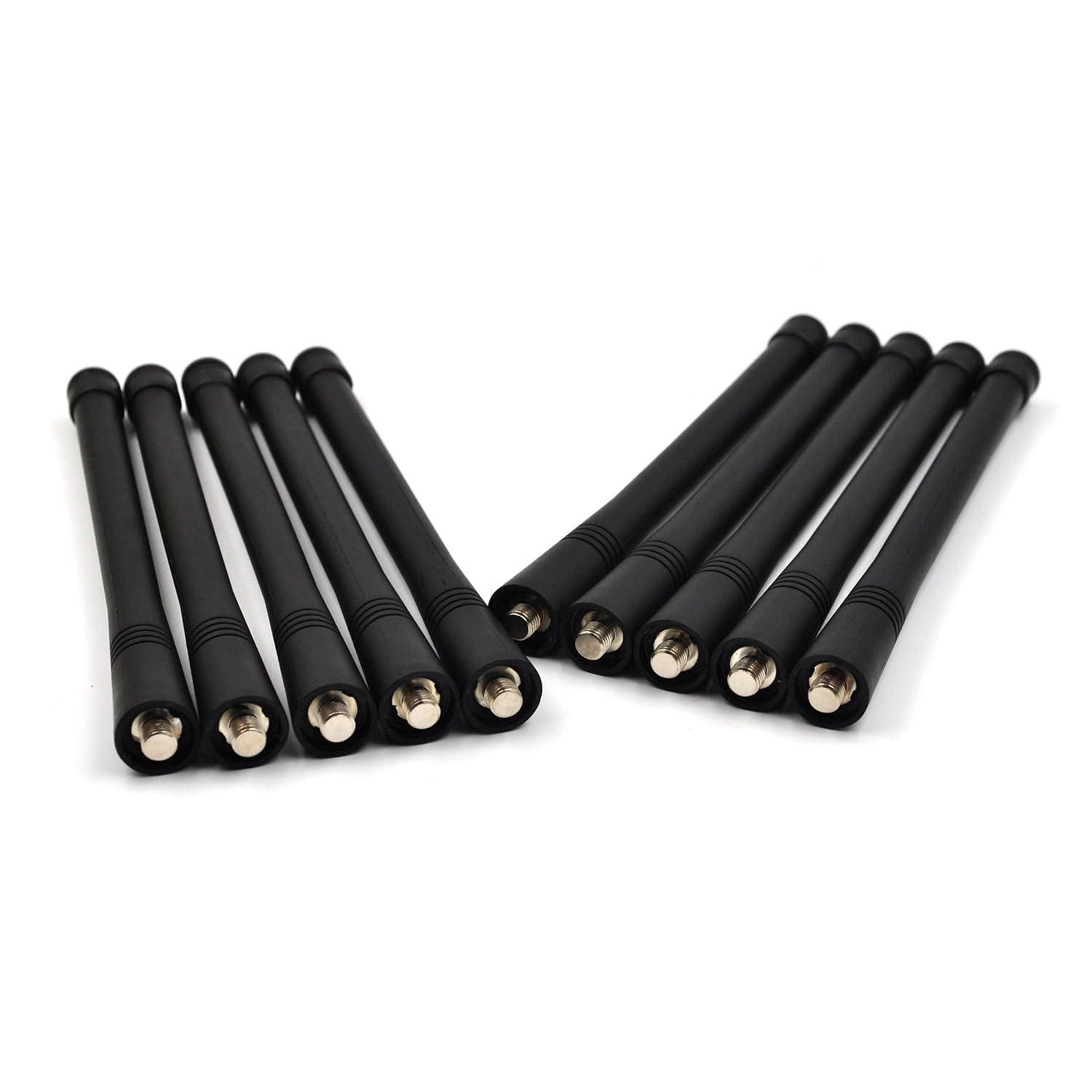 (10-Pack) NAD6502AR VHF 146-174Mhz Whip Antenna for Motorola CP200 CP200D GP88 GP328 GP340 GP360 GP1280 CP185 CP125 EP450 EX500 EX600 HT750 HT1250 HT1550 PR400 Portable Two-Way Radio