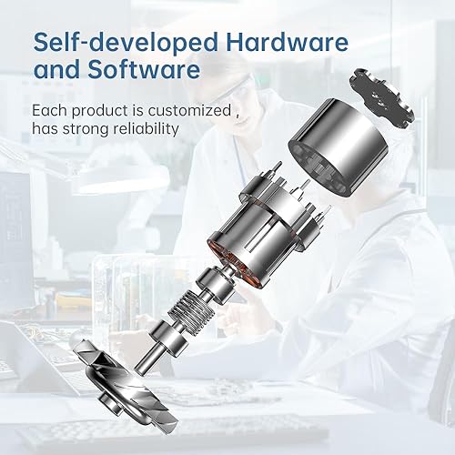 Miniatura 2 de Secador de pelo profesional de viaje, motor sin escobillas de 110000 RPM, silencioso 49 dB, ligero 0.83 libras, iones negativos, secado rápido