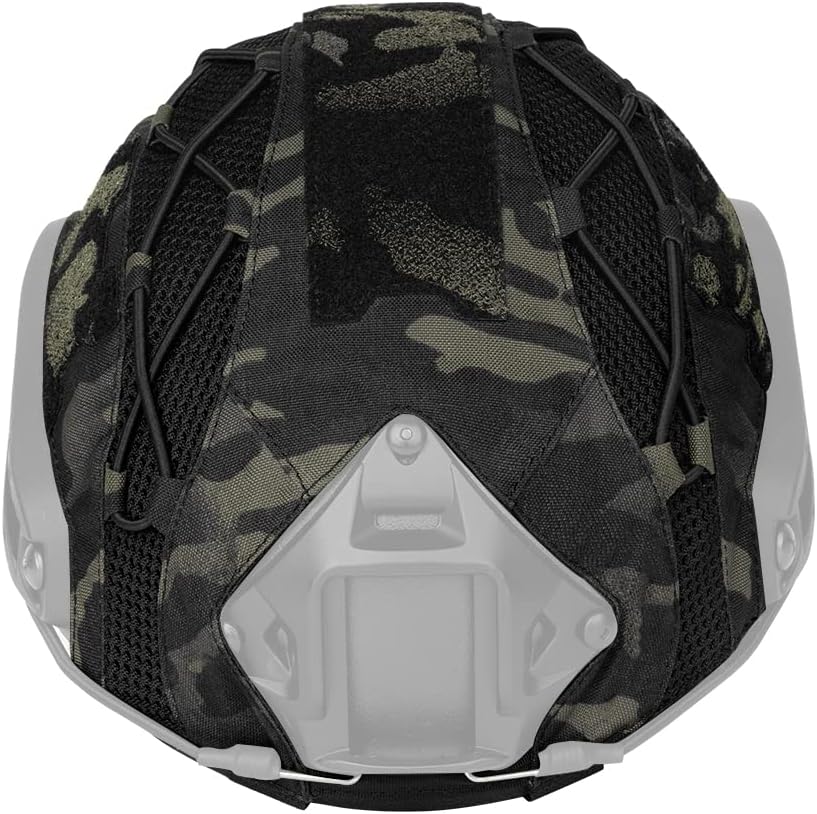 Tactical Helmet camo Cover for Fast Helmet in Size M/L, Paintball Shooting Gear - 500D Nylon -Without Helmet