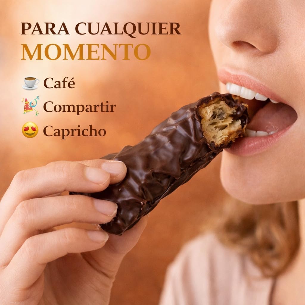 Pack Surtido Rizos de Hojaldre LaPasion | Lazos Jugosos con Azúcar + Chocolate Bombón | 2 x 550g (25 uds aprox.) | Dulces Tradicionales Españoles | Repostería Artesana para Café y Merienda
