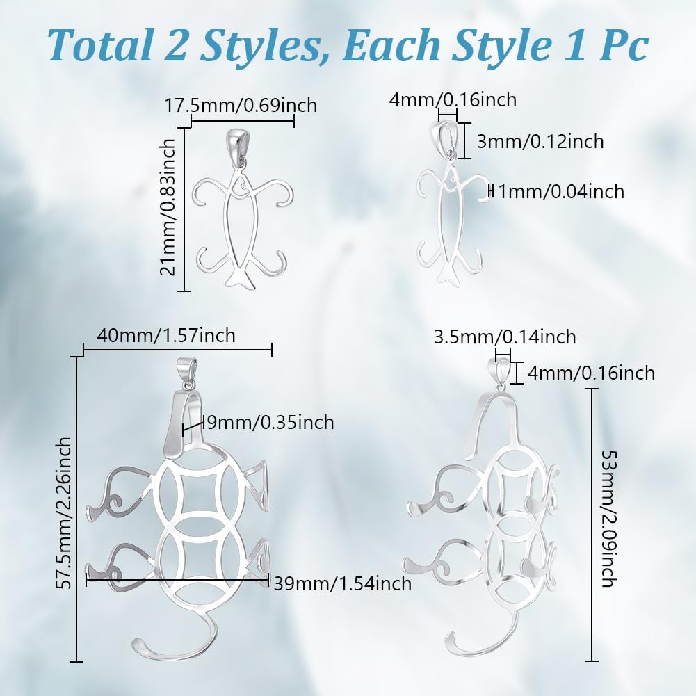 AHANDMAKER 2Pcs 925 Sterling Silver Claw Prong Pendant Setting Blank Bezel Pendant Trays for Irregular Gemstone Nuggets Necklace Jewelry Making Wrapping - Image 2