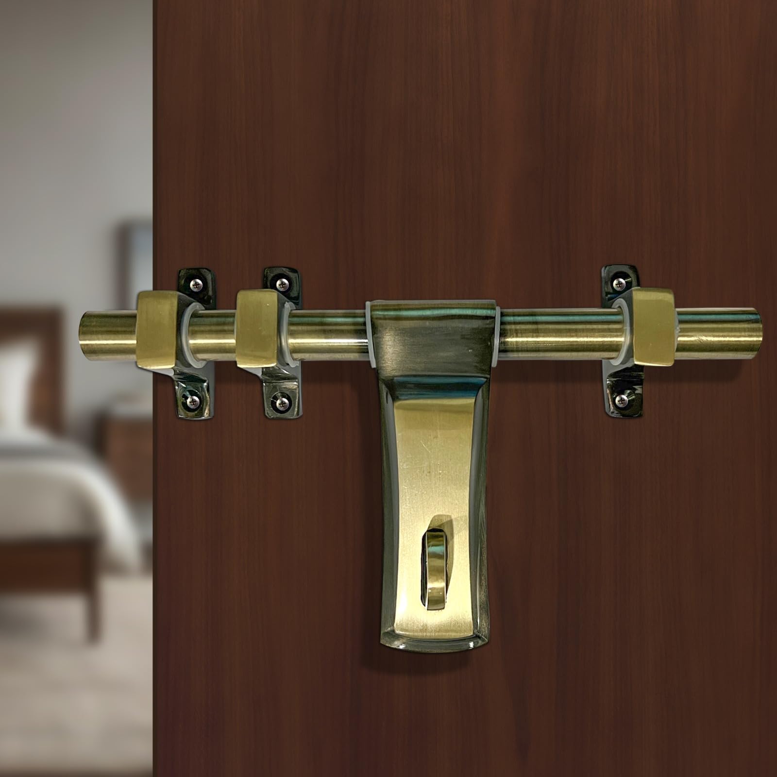 Xpert Antique Brass Aldrop10 Inches (Pack of 1) Aldrop for Door & Door Kadi Konda Set - BAL-1333 (3+1) (Aldrop for Main Door)