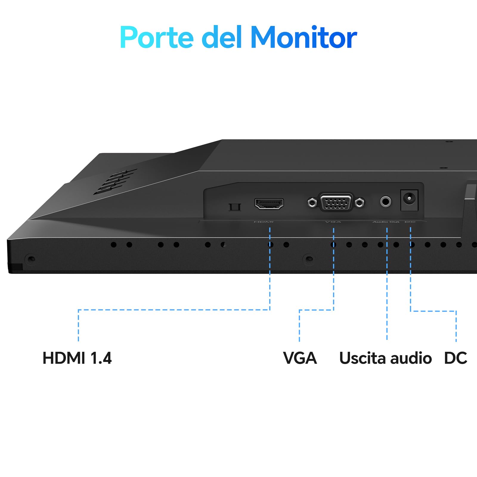 KOORUI E2412F Monitor PC 24 pollici Full HD VA 100Hz 5ms 1920x1080 HDMI VGA VESA Adaptive Sync