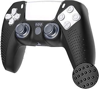 OIVO INDIA Black Controller Silicone Cover Case PS5 Controller Skin Anti Slip Protective Case Sleeve Compatible with Sony Price In India