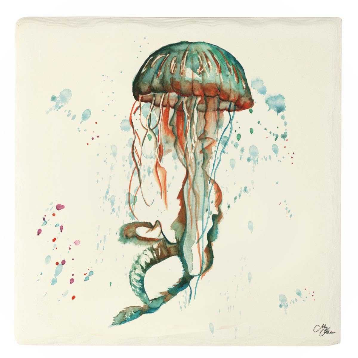Nauticalia Meg Hawkins Jellyfish Trivet Pot Rest, 16X16cm