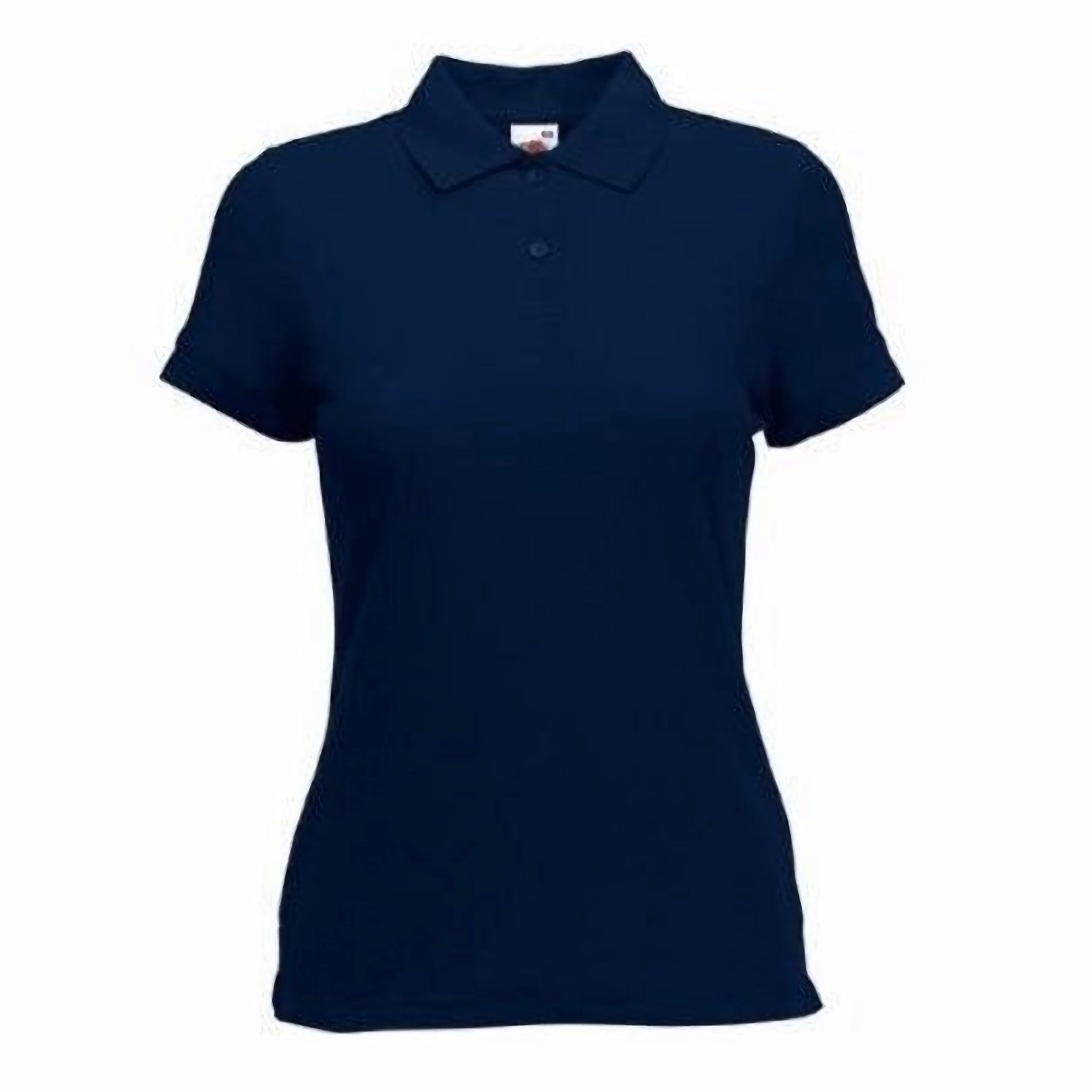 Fruit of the Loom Womens Ladies Lady-Fit Premium Short Sleeve Polo Shirt (Deep Navy) - Blue Cotton - Size X-Large