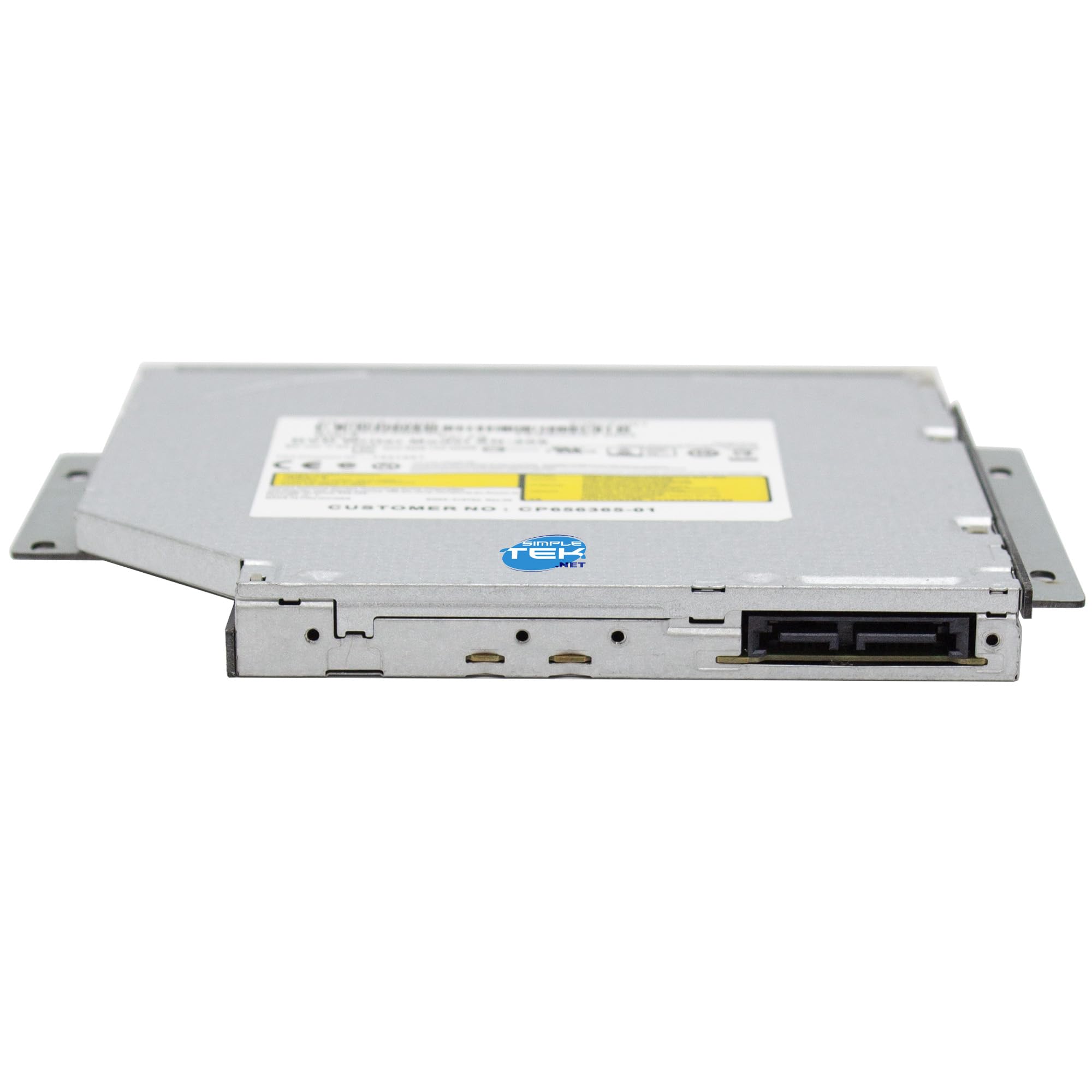 SIMPLETEK - Masterizzatore CD/DVD 12,7 mm con mascherina bianca SATA DVD-RW + Staffa generica di fissaggio 45K0494