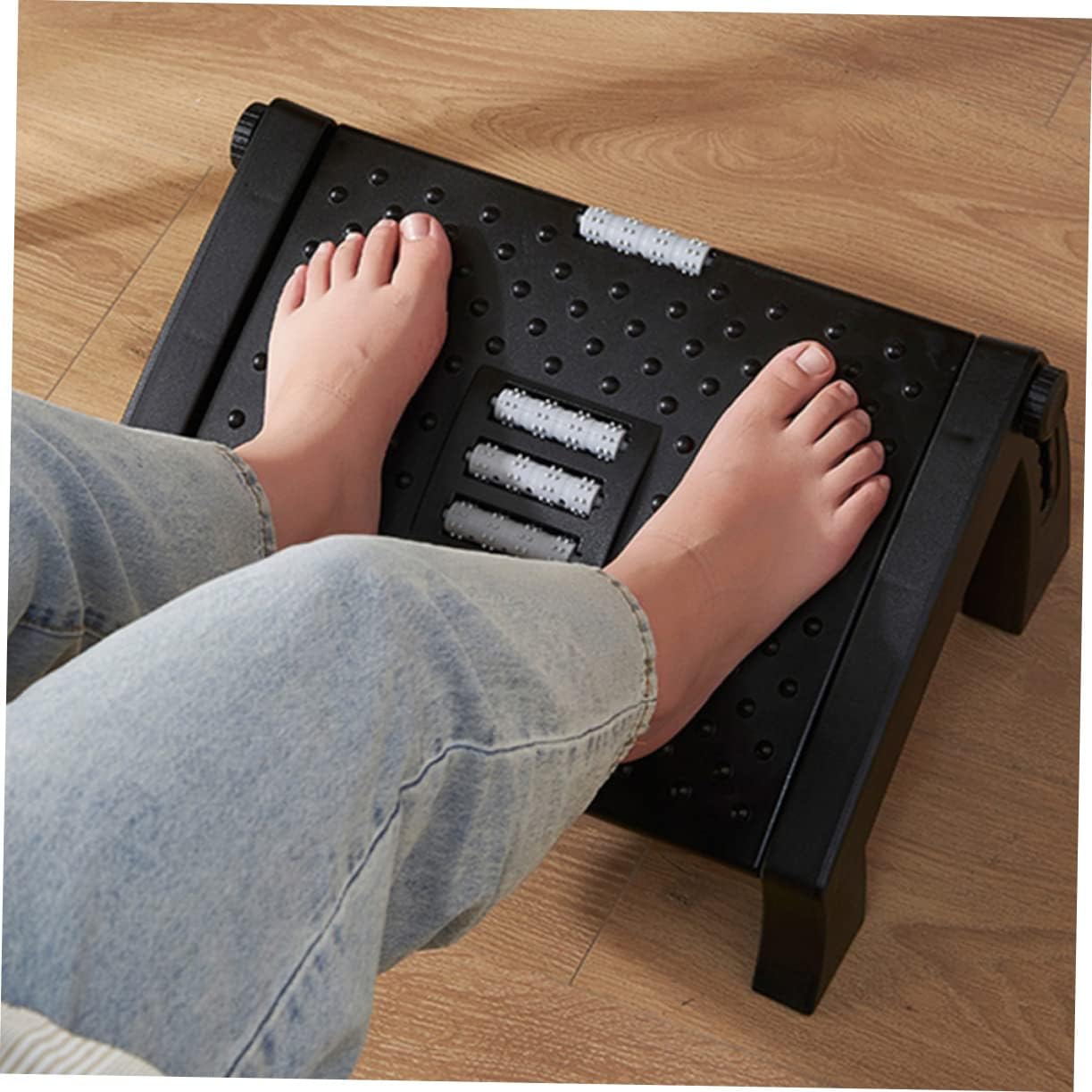 COHEALI Adjustable Foot Rest Stool for Office and Home Use Ergonomic Under Desk Footrest with Comfortable Angled Design Promotes Proper Posture and Relieves Pain