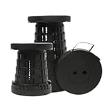 2025 Collapsible Stool Chair, Max 660lb Upgraded Folding Stool, Lightweight, Sturdy, Adjustable, Portable, Foldable Seat Stools for Outdoor Camping Fishing Hiking BBQ