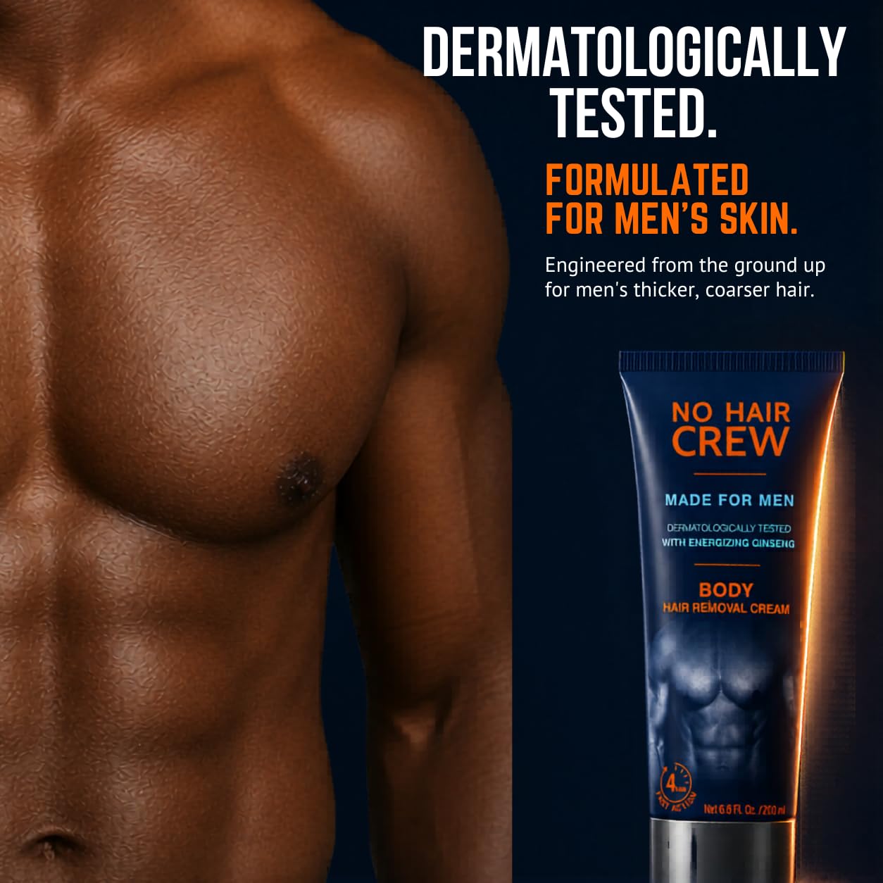 No Hair Crew Body Hair Removal - Painless Manscaping -6 No Hair Crew Body Hair Removal - Painless Manscaping -6