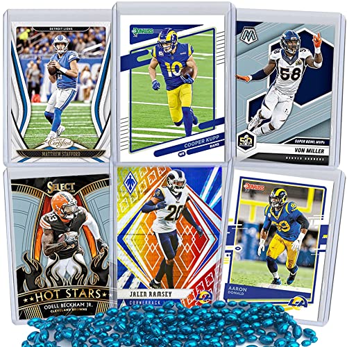 Los Angeles Rams Super Bowl Football Card Bundle, Set of 6 Assorted