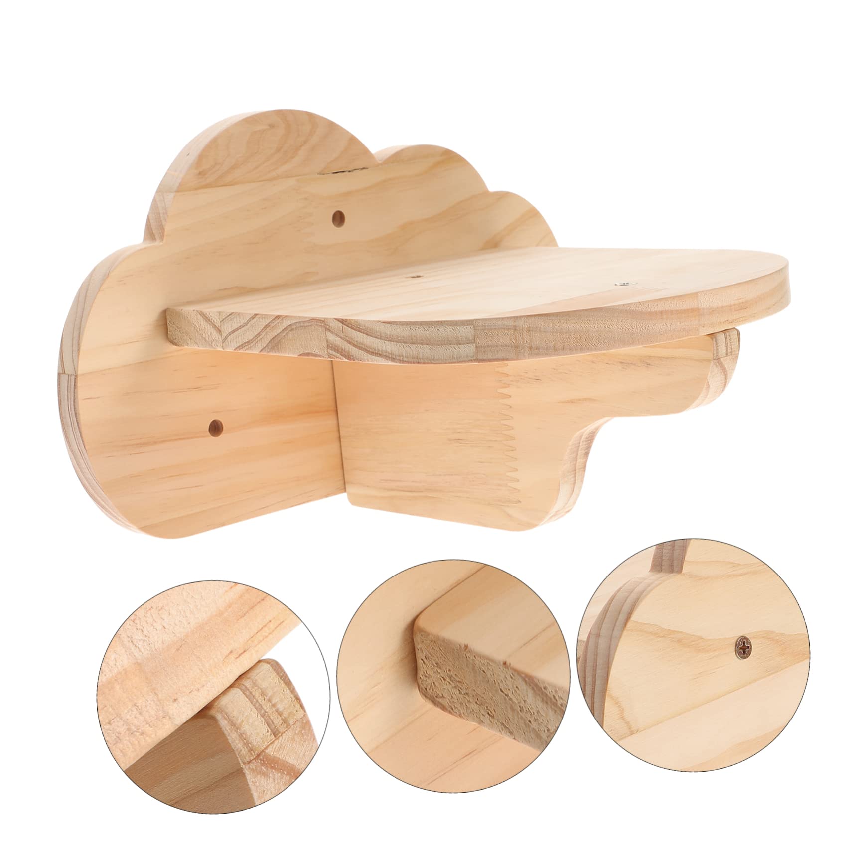 Albero Tiragraffi per Gatti in Legno, Struttura da Arrampicata Indoor | Piattaforma per Salti, Uso per Gatti e Criceti, Design Salvaspazio per Ambienti
