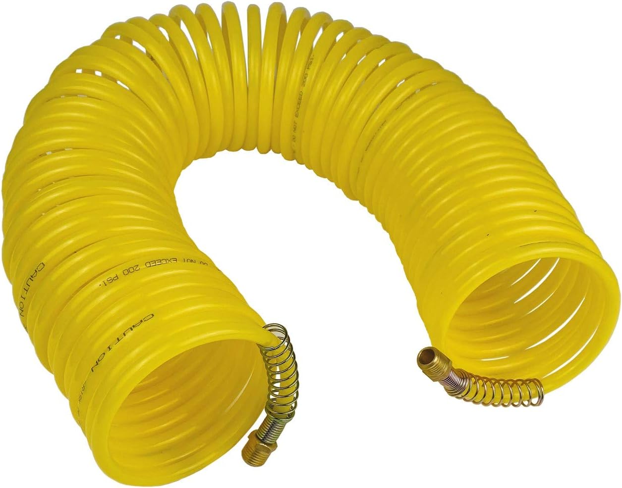 Primefit NYR14050-1/4 x 50 Foot Nylon Recoil Air Hose with 1/4 Male NPT Brass Ends