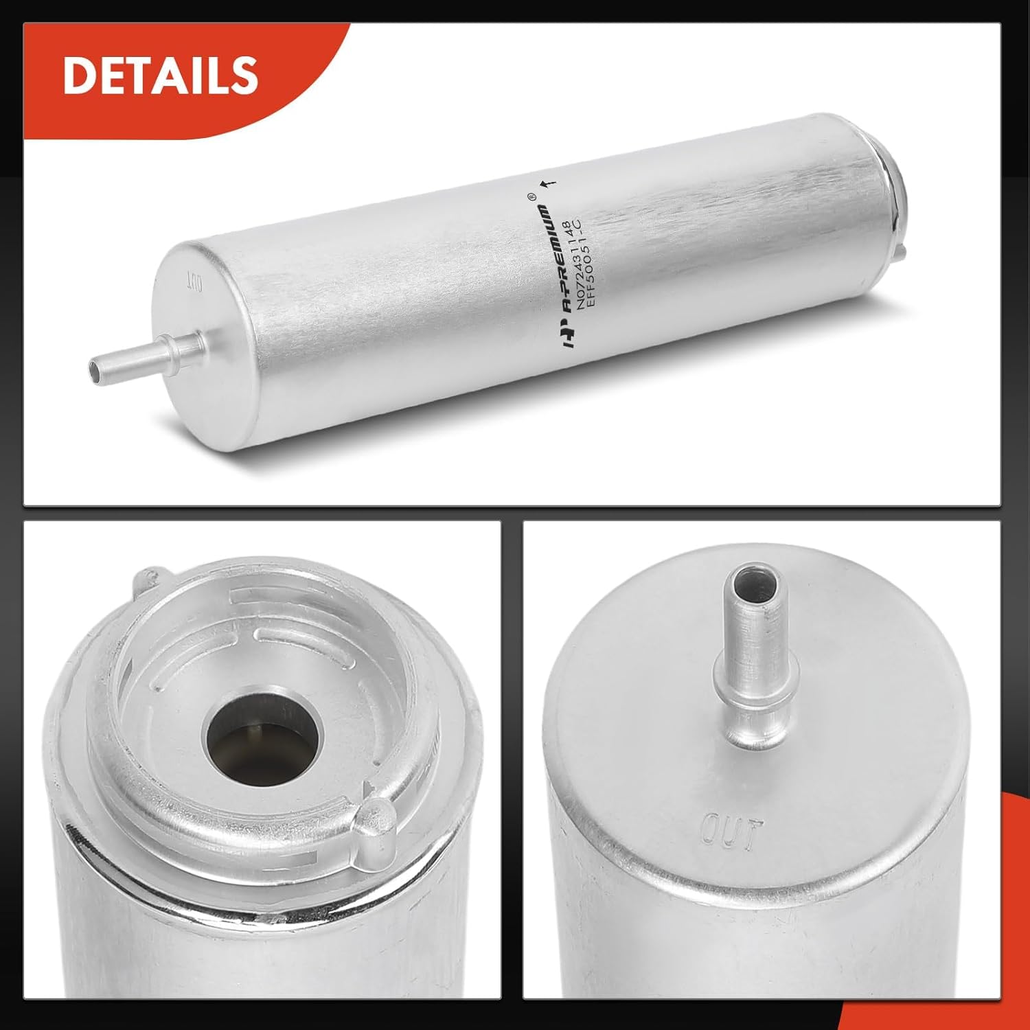 A-Premium Fuel Filter Compatible with BMW 328d, 328d xDrive, 2014 2015 2016 2017 2018, L4 2.0L