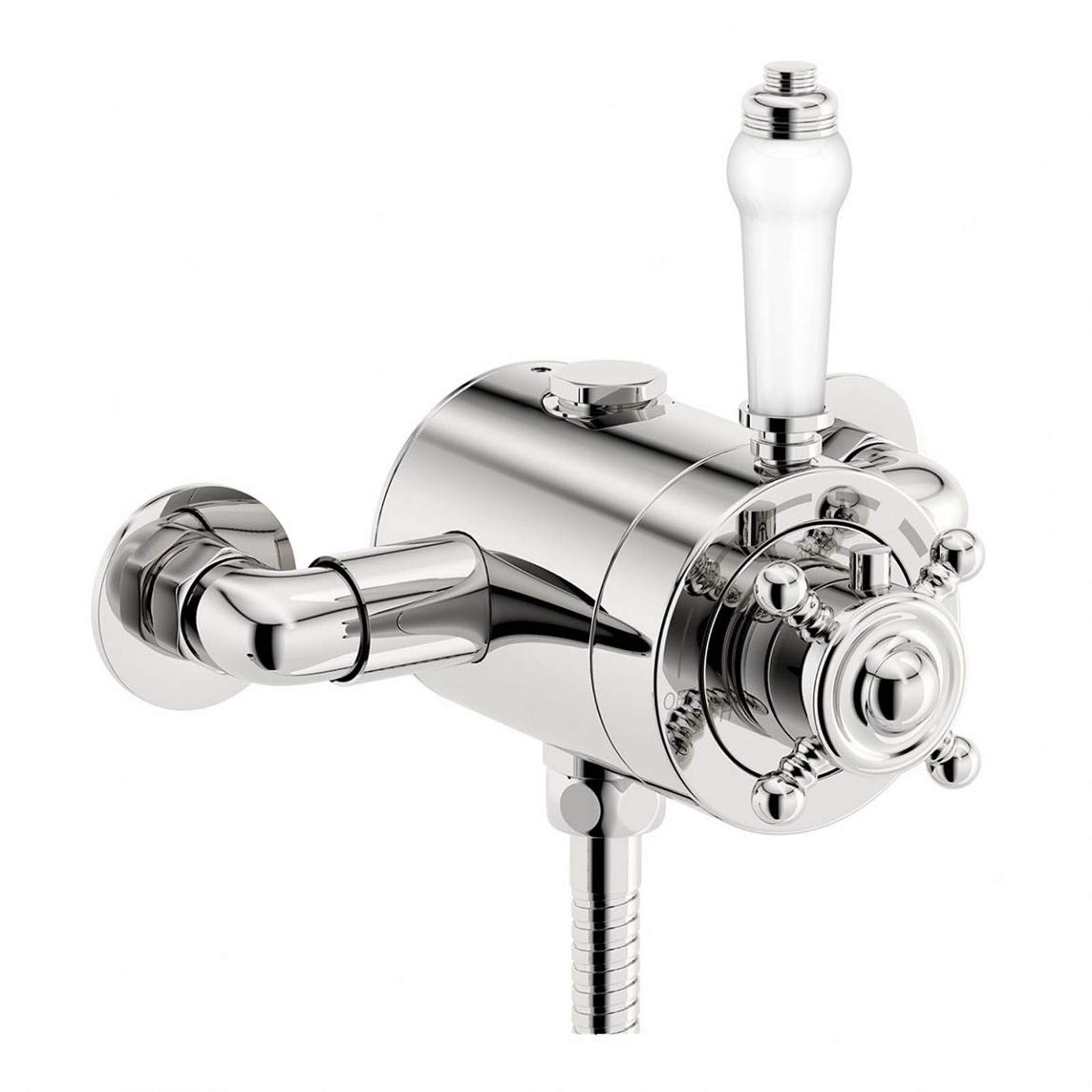 Buyaparcel Edwardian Traditional Dual Control Thermostatic Exposed Shower Mixer Valve from B&Q