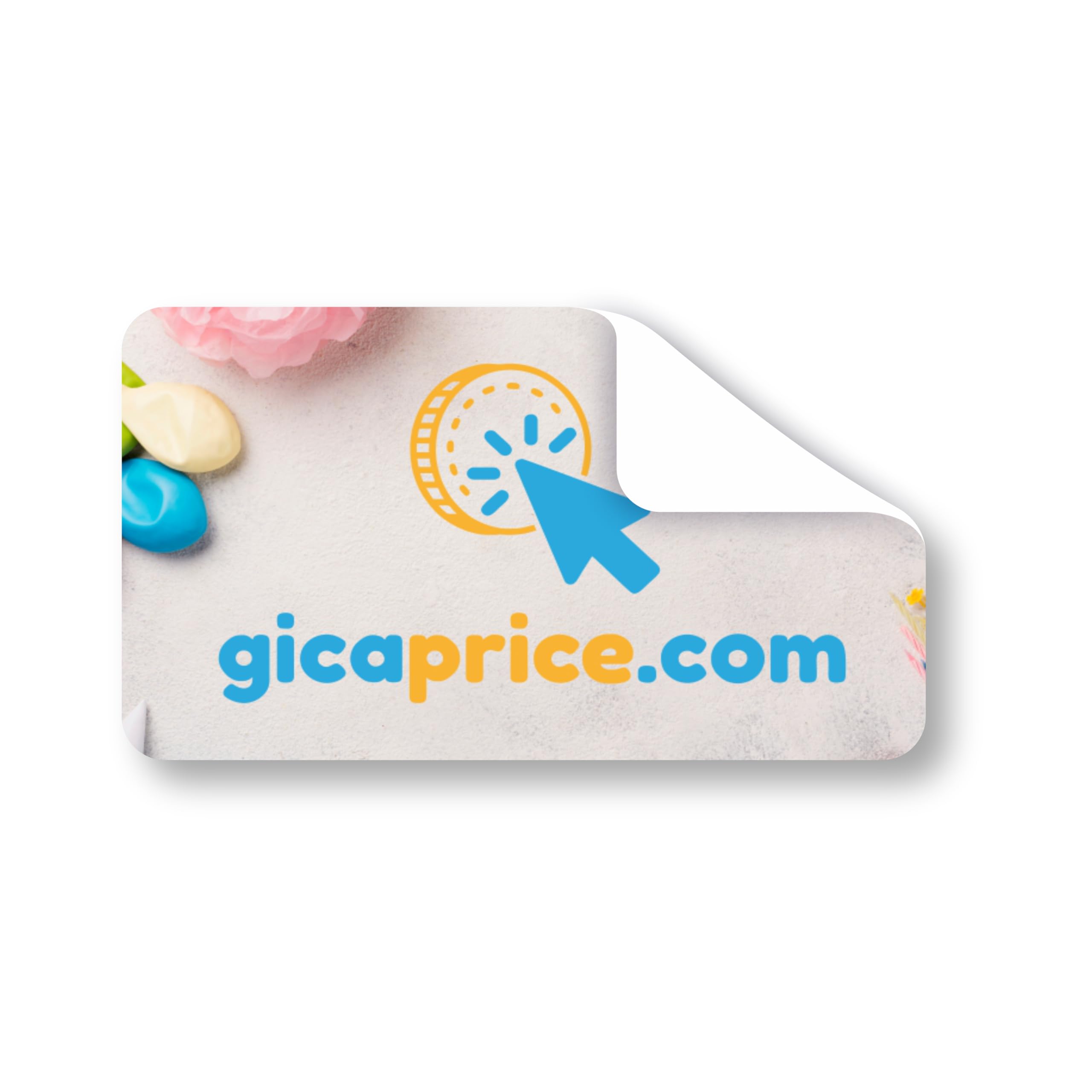 100 Adesivi Personalizzati - Etichette Adesive Personalizzate per Aziende, Sticker Personalizzati Compleanni, Logo - Grafica HD (Rettangolo, 7x5 cm)