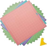 Vista 1 de Alfombrilla de corte para Circut, 12 x 12 pulgadas, paquete de 10 alfombrillas adhesivas para máquina Maker/Explore Air 2/Air/One StandardGrip