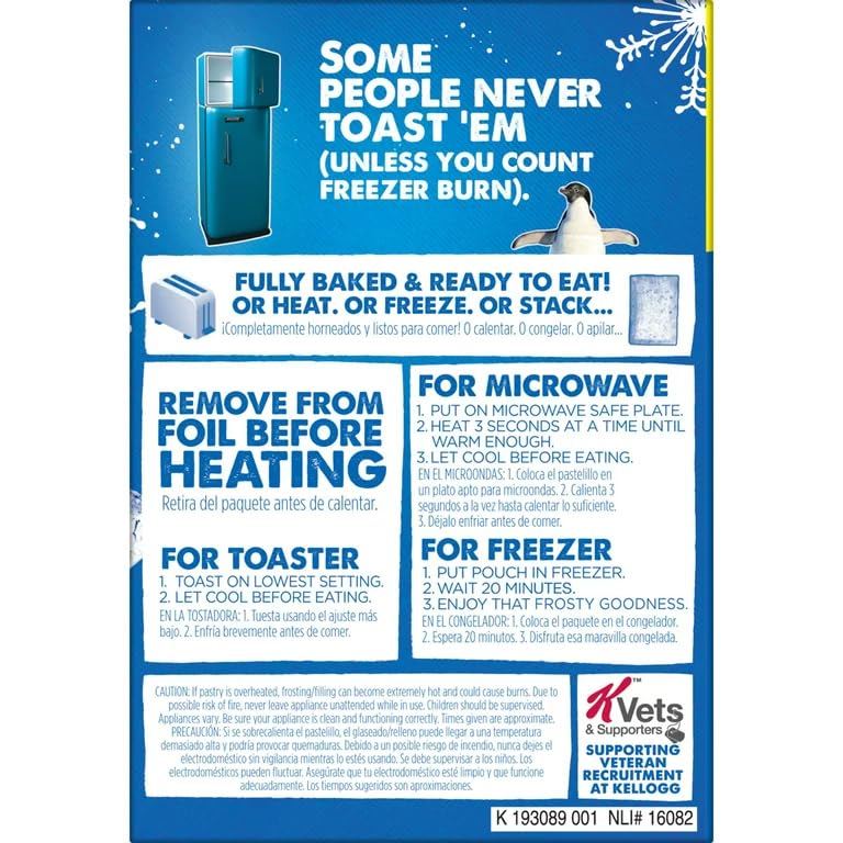 Miniatura 6 de Pop-Tarts - Paquete de aperitivos para tostadora de batidos de fresa esmerilada, paquete económico, comida de desayuno con amigos, familia, niños o