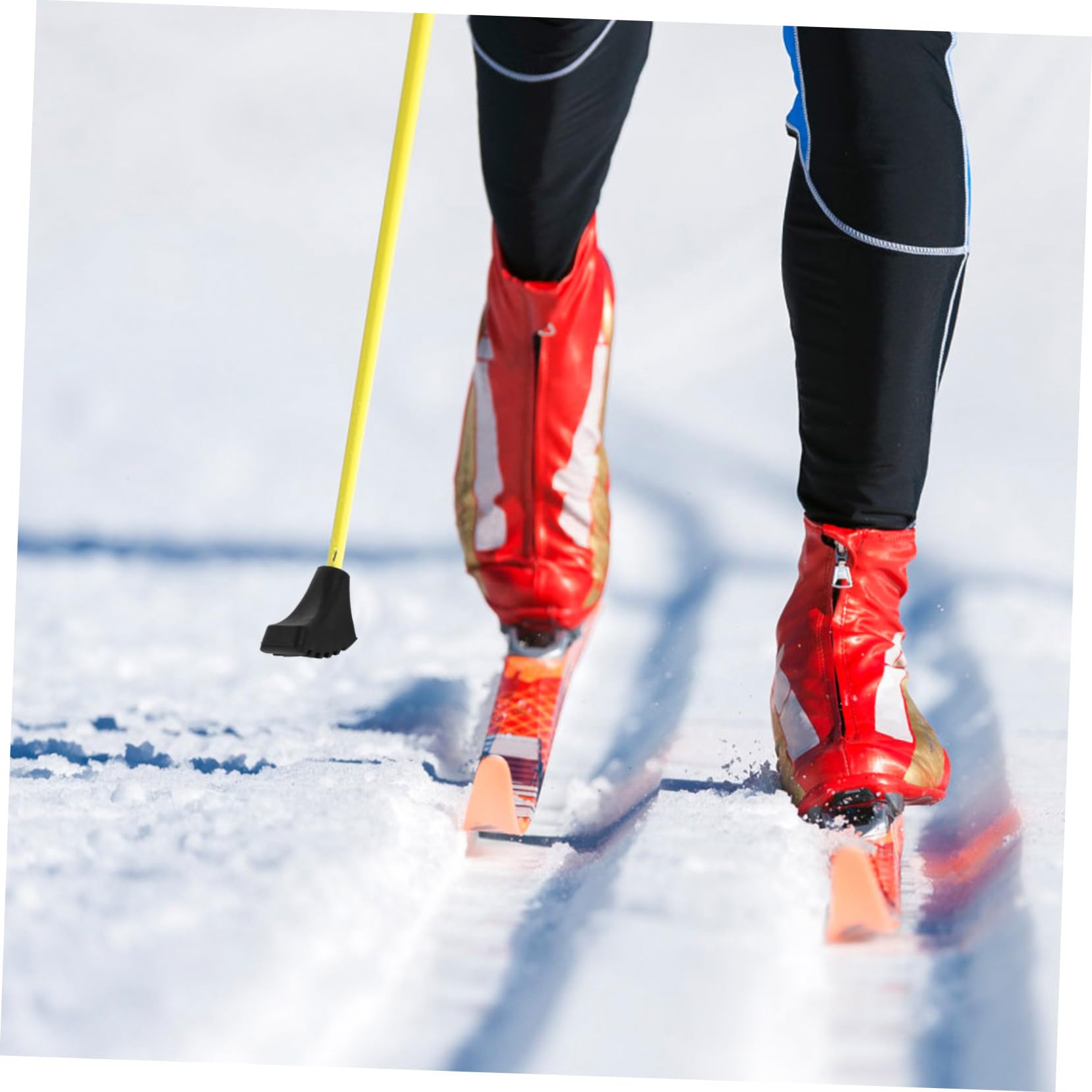 Sosoport Wanderausrüstung Wanderschaft Zubehör Schneeschutz Für Hiking Pole Wanderzubehör Wanderstockspitzen TIPP Abs Rohrgummispitzen Ersetzen Krücken Zubehör Black