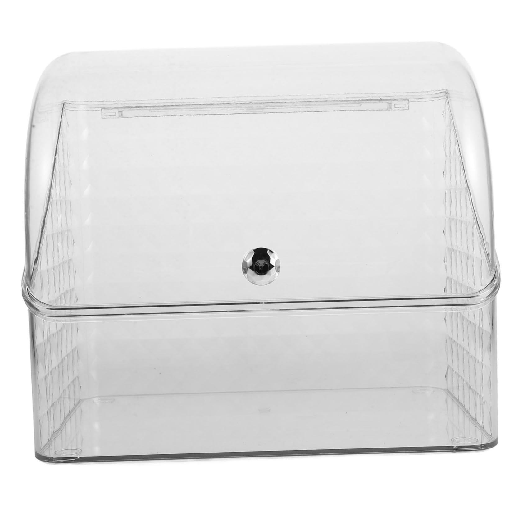 Zerodeko Boîte de Rangement Maquillage avec Couvercle Organisateur Cosmétiques Pet PP Rangement Spacieux Élégant pour Salle de Bain Bureau