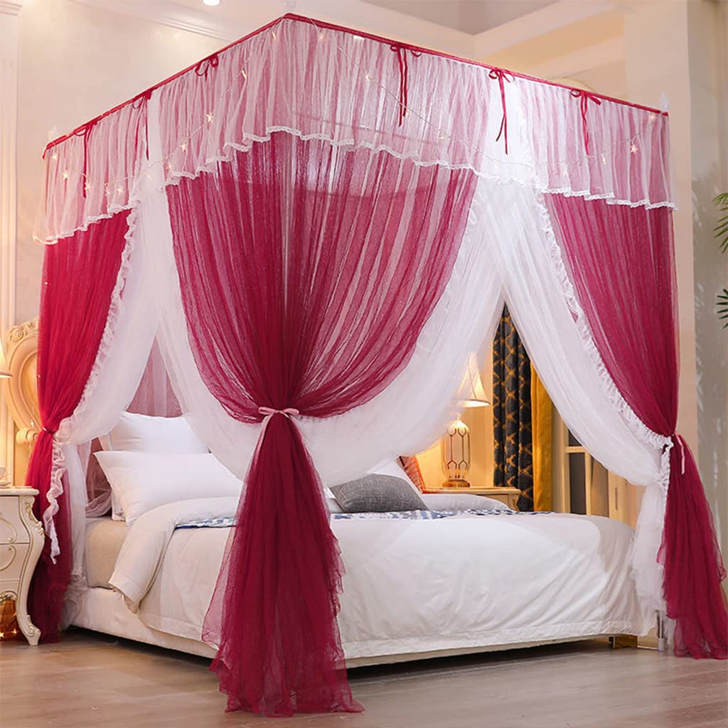 Romantic Red Canopy Bed ubicaciondepersonas.cdmx.gob.mx