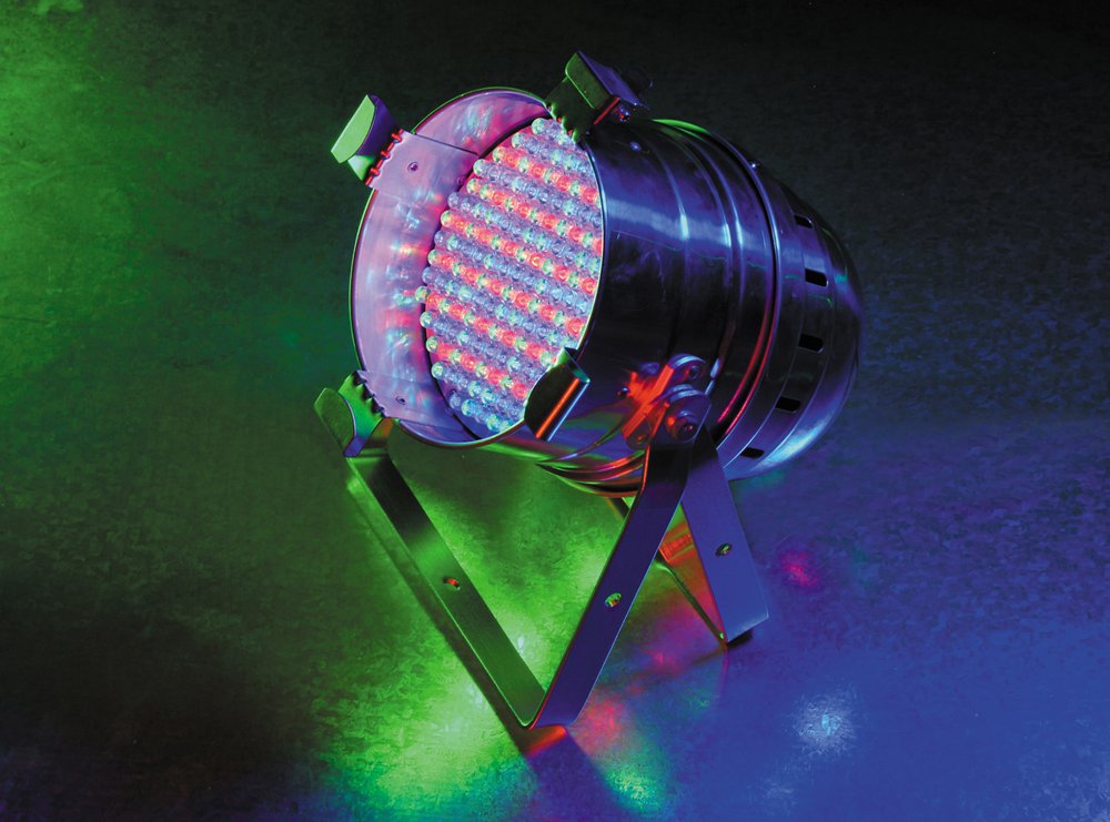 American DJ Par 64 LED Pro Polished/Chrome DMX RGB 10mm LEDs