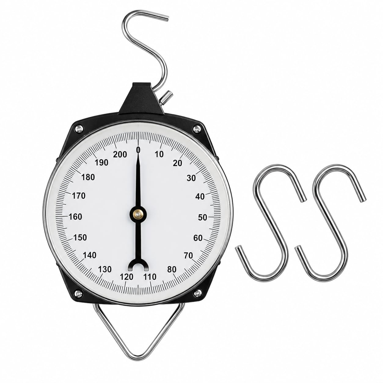 Funky Deal 200 KG Mechanical Hanging Weighing Scale with 2 Steel Hooks