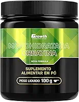 Creatina Groth Monohidratada 100% Pura Pote 100g Original - Growth Supplements