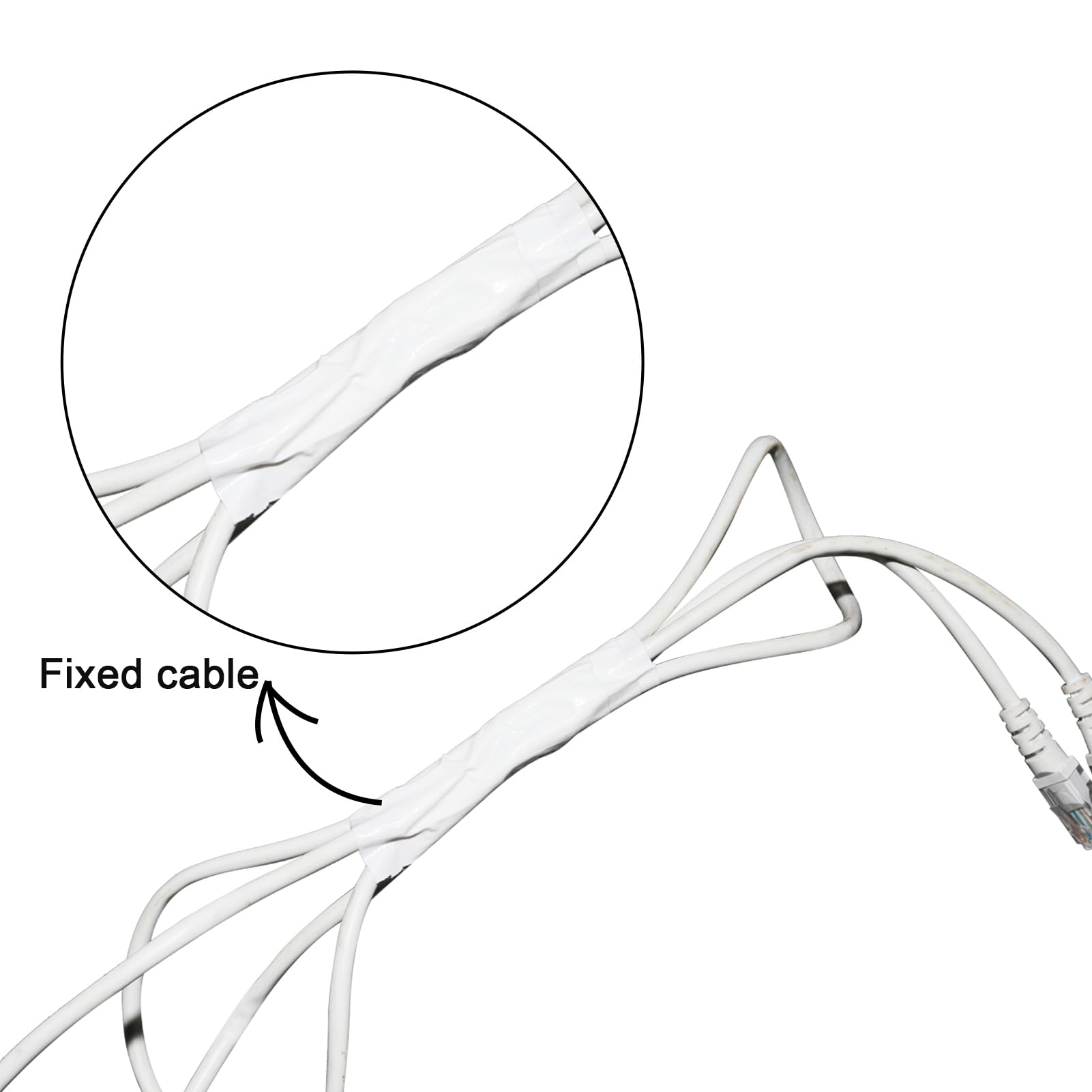 QILIMA blanca, 75mmx55m, una cinta reforzada duradera, cinta impermeable de tela para reparar, fijar, atar, reforzar o sellar.